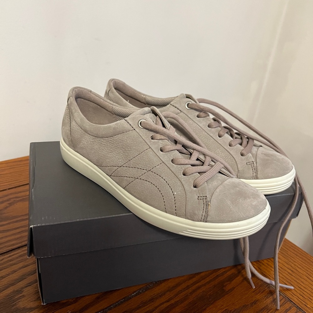 Ecco soft 7 warm grey sneakers